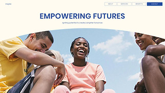 Landing Pages website templates - Youth Charity (Inspirational)